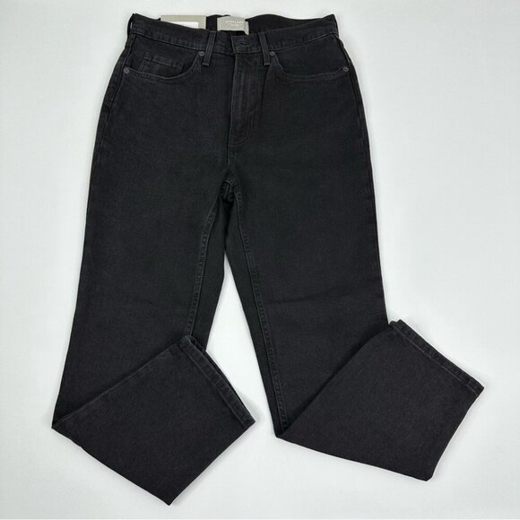 Everlane‎ Women's NWT Coal Black Original Cheeky Luxury Jeans W28-30/L26.5 Crop - Picture 1 of 11